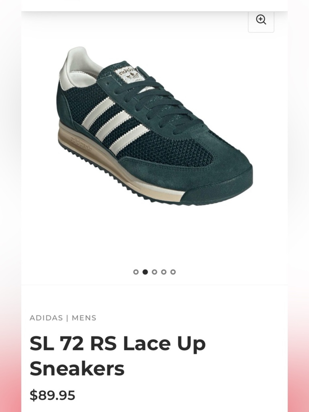 adidas SL 72 RS Sneaker - Dark Green & Cream